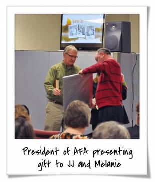 Tim Wildmon Presenting Plaque